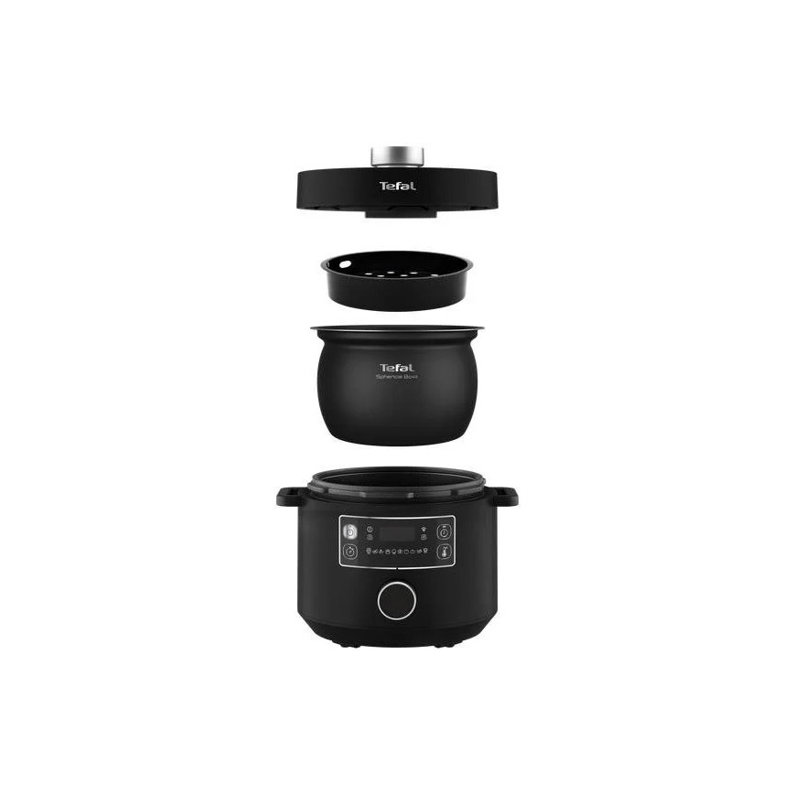 Tefal - Panela elétrica multifunções TURBO CUISINE 4,8 l 1090W/230V preto