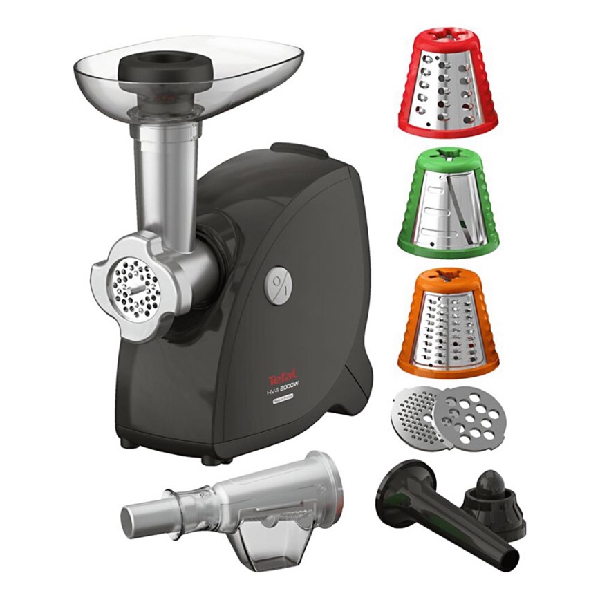 Tefal - Picador de carne 9em1 2000W/230V preto