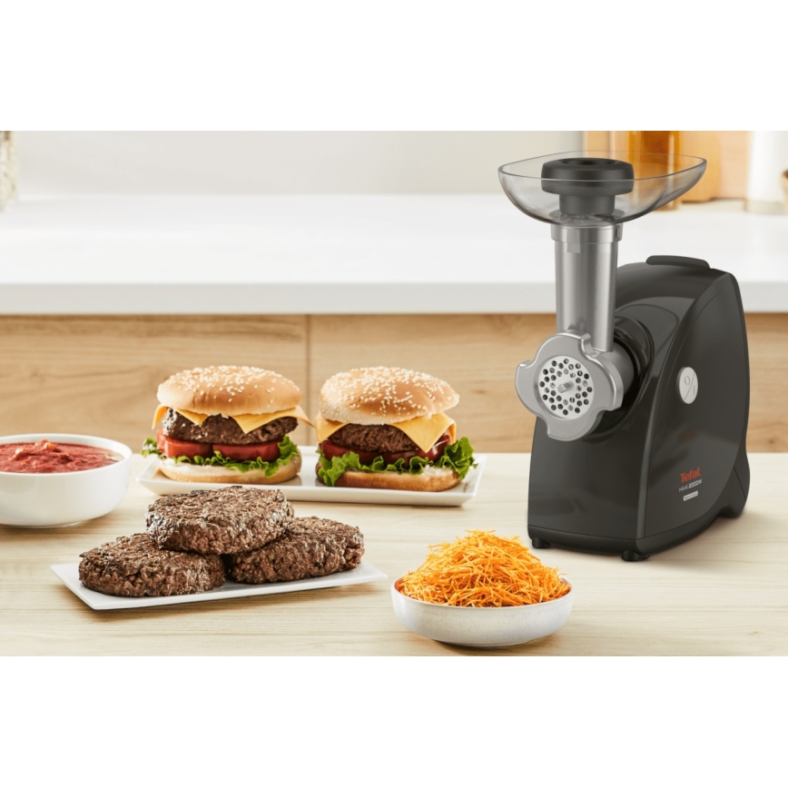 Tefal - Picador de carne 9em1 2000W/230V preto