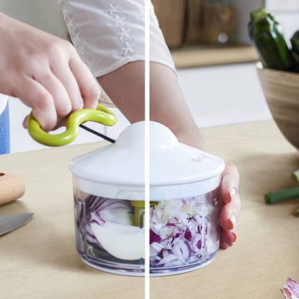Tefal - Picador manual 5 SECOND CHOPPER 500 ml verde/branco