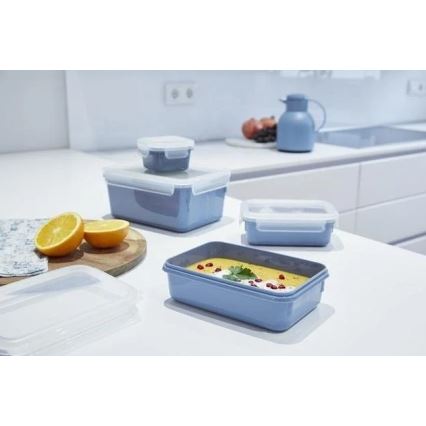 Tefal - Recipiente para alimentos 0,55 l MSEAL COLOR azul