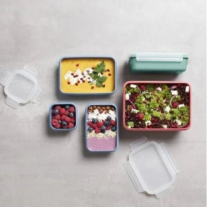 Tefal - Recipiente para alimentos 0,55 l MSEAL COLOR azul