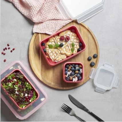 Tefal - Recipiente para alimentos 0,55 l MSEAL COLOR rosa