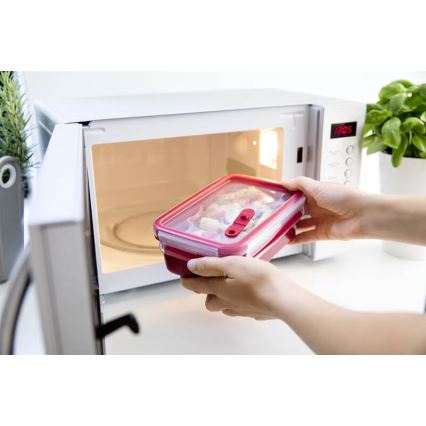 Tefal - Recipiente para alimentos 0,8 l MASTER SEAL MICRO vermelho