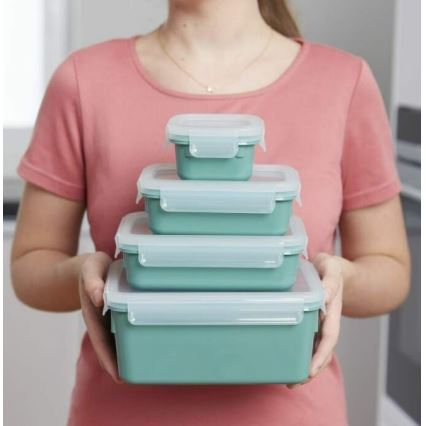 Tefal - Recipiente para alimentos 0,8 l MSEAL COLOR verde