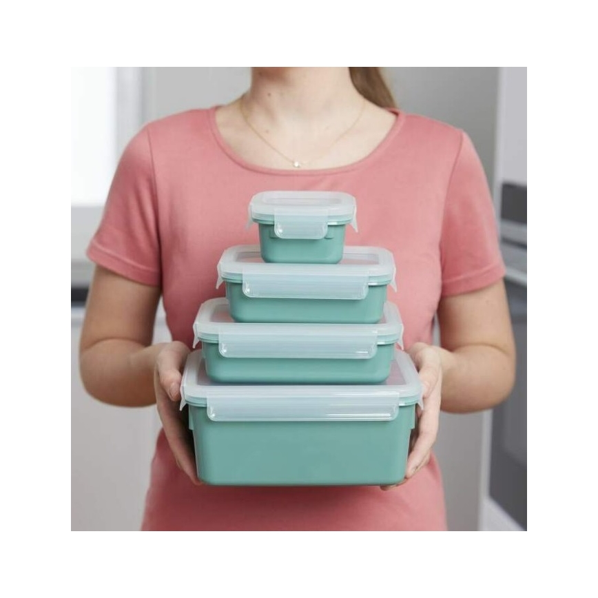 Tefal - Recipiente para alimentos 0,8 l MSEAL COLOR verde