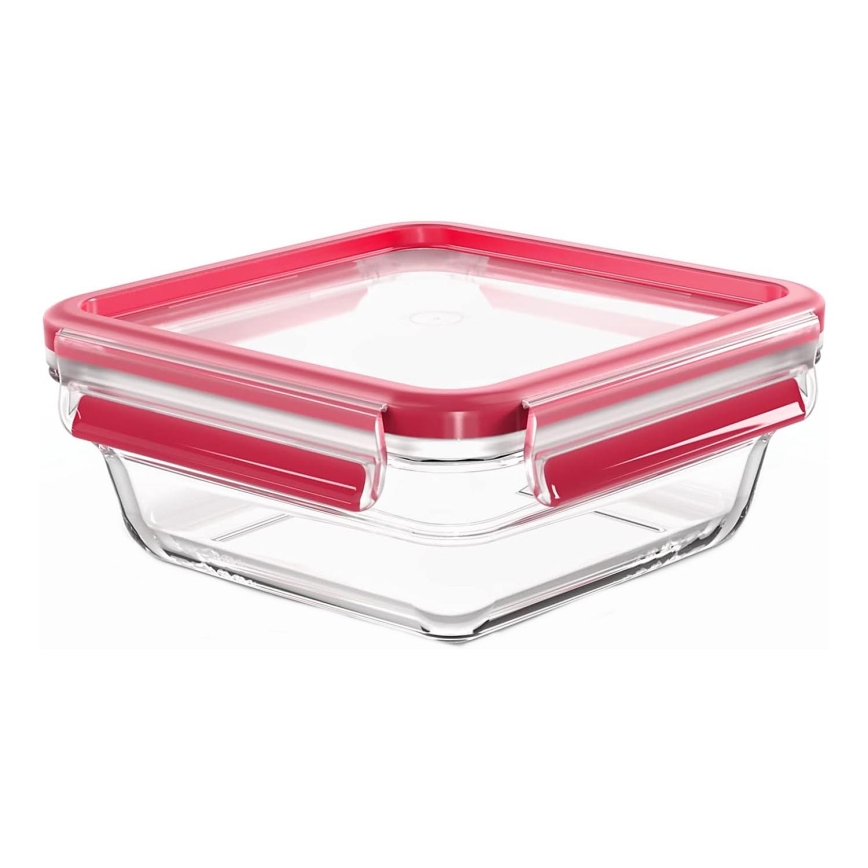Tefal - Recipiente para alimentos 0,8 l MSEAL GLASS vermelho/copo