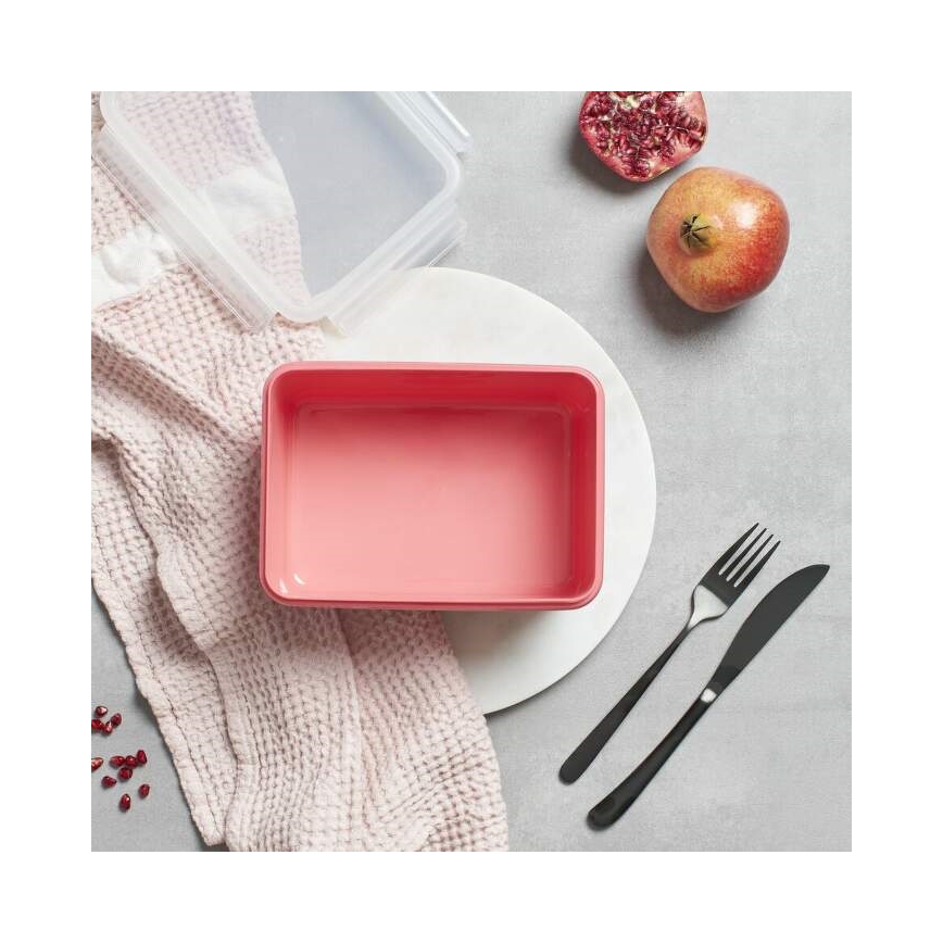 Tefal - Recipiente para alimentos 2,2 l MSEAL COLOR rosa
