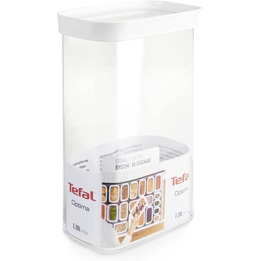 Tefal - Recipiente para alimentos 2,2 l OPTIMA branco/transparente
