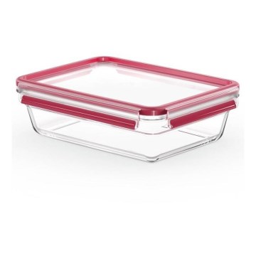 Tefal - Recipiente para alimentos 2 l MSEAL GLASS vermelho/copo