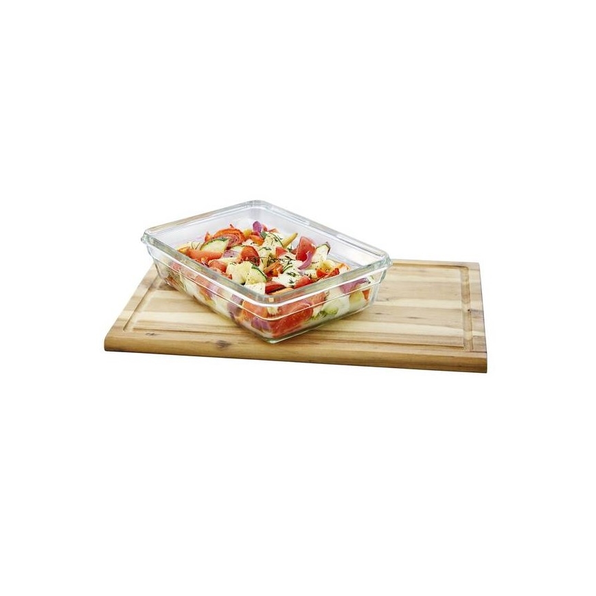 Tefal - Recipiente para alimentos 2 l MSEAL GLASS vermelho/copo