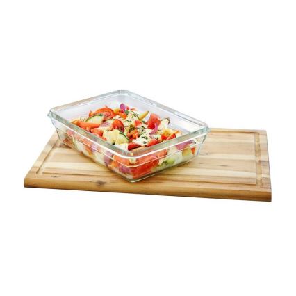 Tefal - Recipiente para alimentos 3 l MSEAL GLASS vermelho/copo
