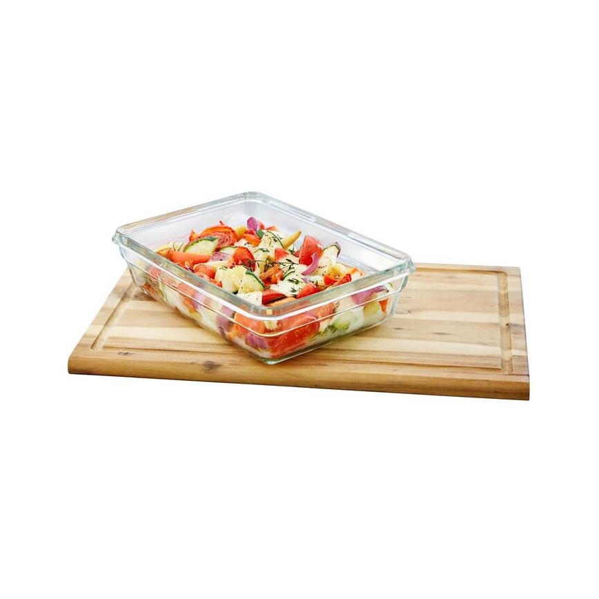 Tefal - Recipiente para alimentos 3 l MSEAL GLASS vermelho/copo