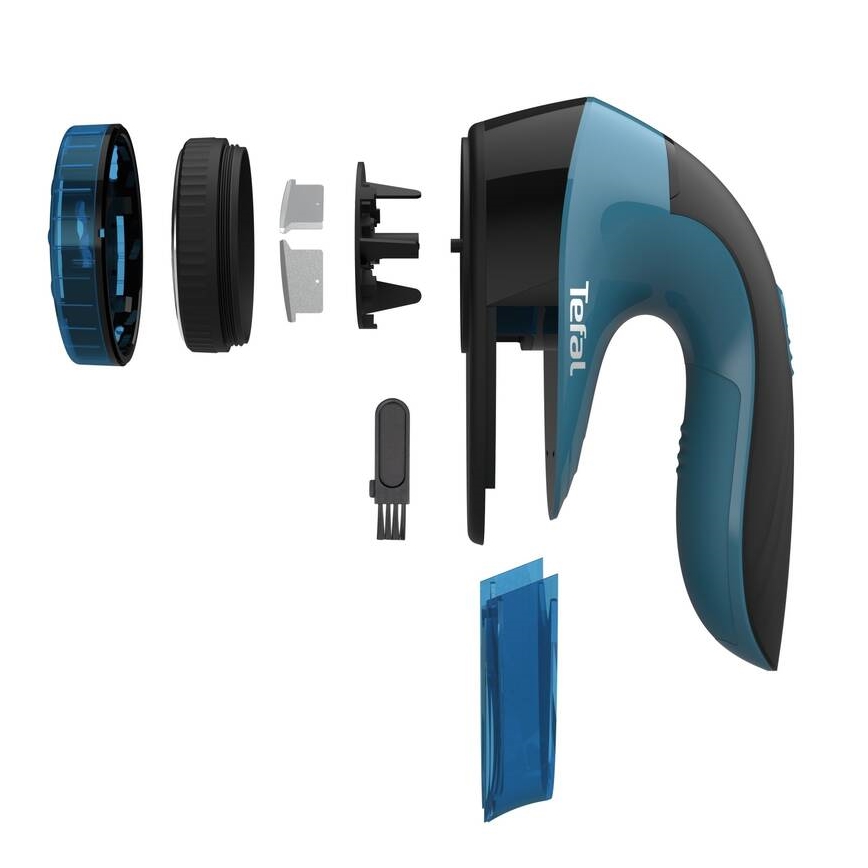 Tefal - Removedor de cotão LINT 2xAA preto/azul