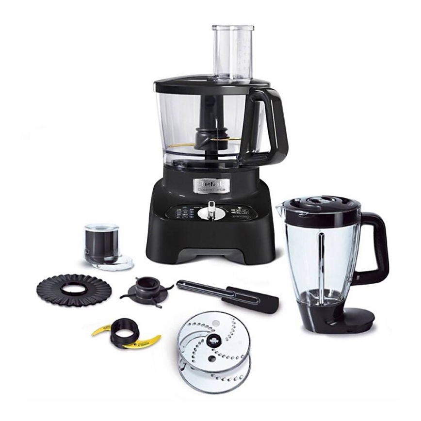 Tefal - Robô de cozinha DOUBLE FORCE 1000W/230V preto