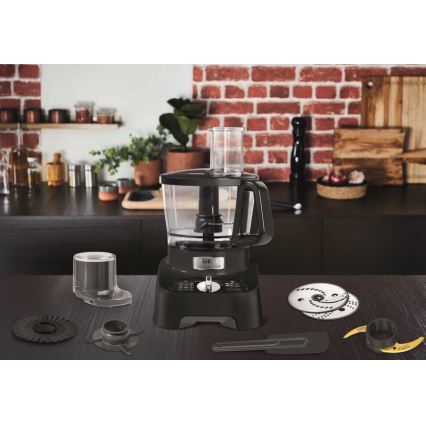 Tefal - Robô de cozinha DOUBLE FORCE 1000W/230V preto