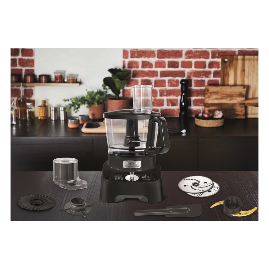 Tefal - Robô de cozinha DOUBLE FORCE 1000W/230V preto