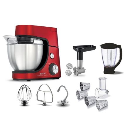 Tefal - Robô de cozinha MASTERCHEF GOURMET 1100W/230V vermelho