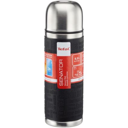 Tefal - Termo com uma caneca 0,5 l SENATOR aço inoxidável/preto