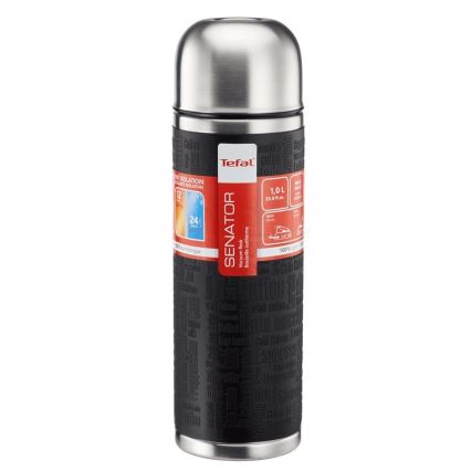 Tefal - Termo com uma caneca 1 l SENATOR aço inoxidável/preto