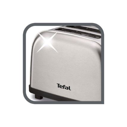 Tefal - Torradeira com 2 espaços ULTRA MINI 700W/230V cromado mate