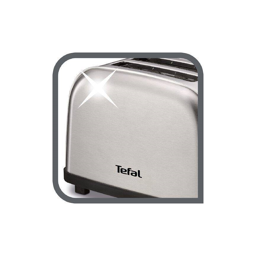 Tefal - Torradeira com 2 espaços ULTRA MINI 700W/230V cromado mate