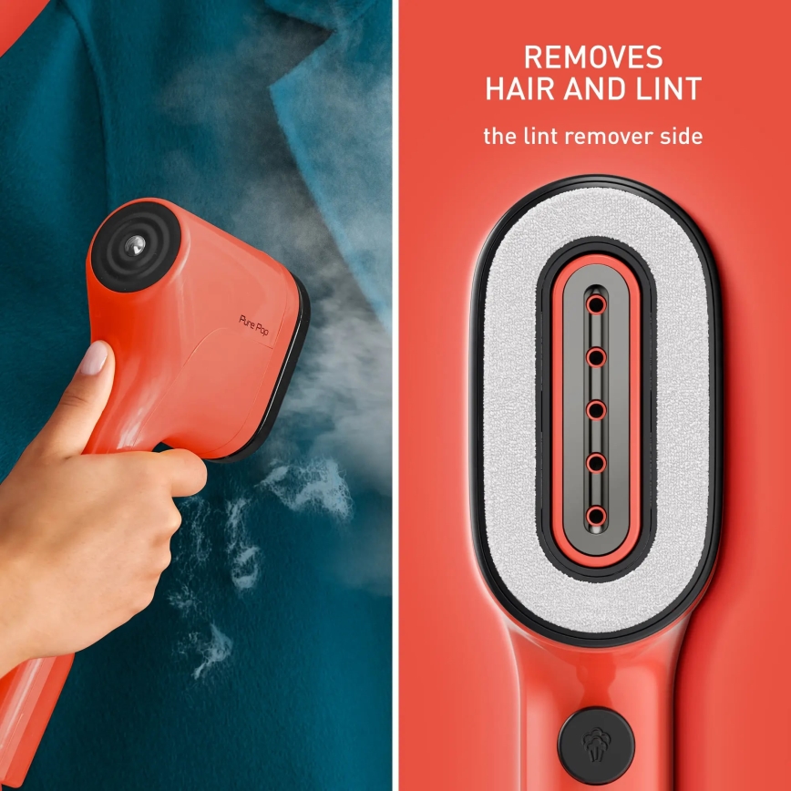 Tefal - Vaporizador de roupa portátil PURE POP 1300W/230V vermelho