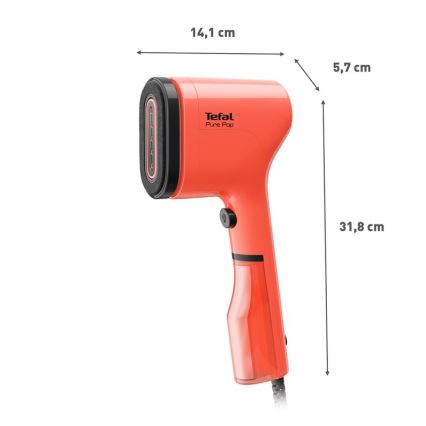 Tefal - Vaporizador de roupa portátil PURE POP 1300W/230V vermelho
