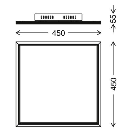 Telefunken 300906TF -Painel LED com regulação LED/24W/230V + CR 3000-6000K