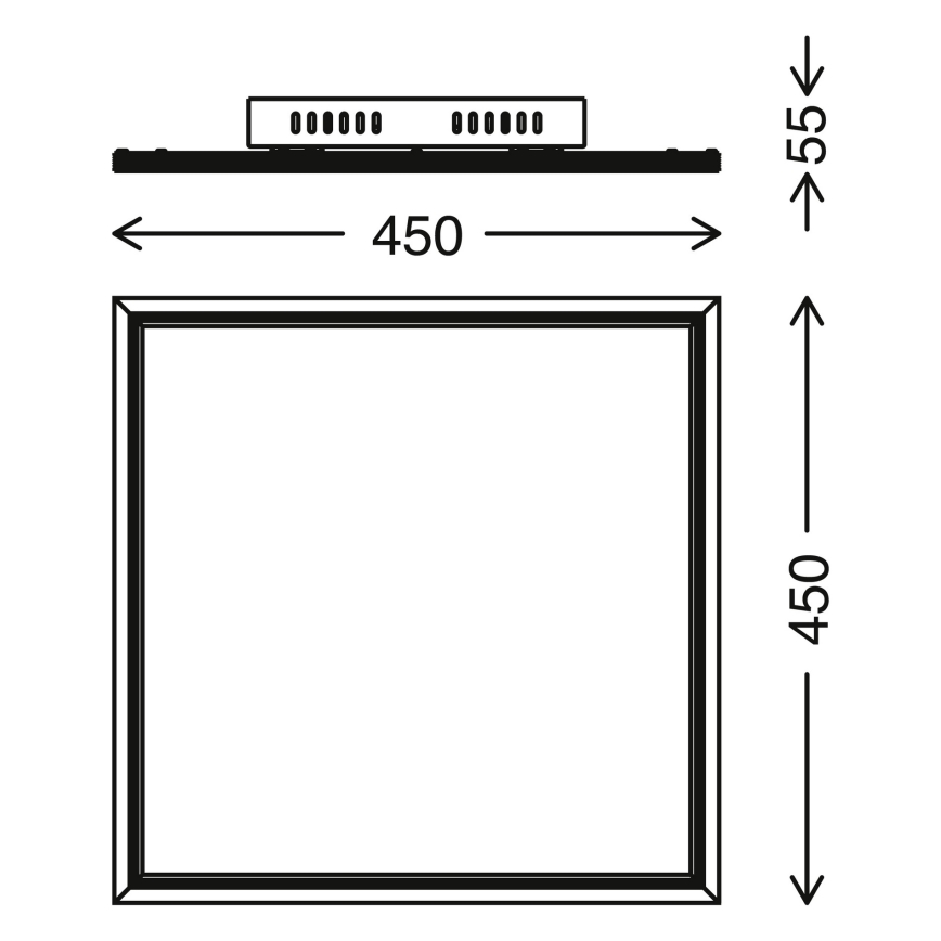 Telefunken 300906TF -Painel LED com regulação LED/24W/230V + CR 3000-6000K