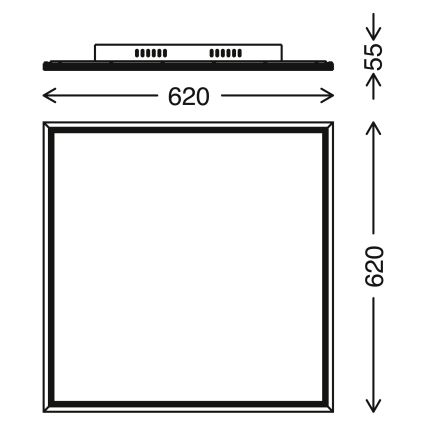 Telefunken 3010-06TF - Painel LED com regulação LED/36W/230V 3000-6000K + comando