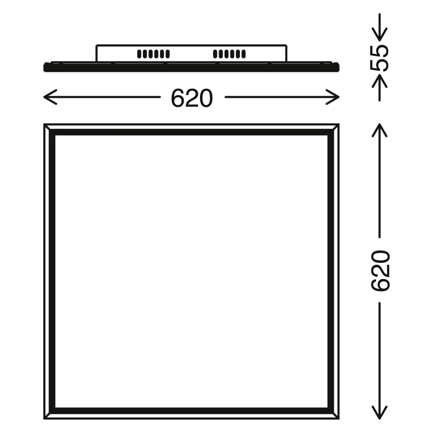 Telefunken 3010-06TF - Painel LED com regulação LED/36W/230V 3000-6000K + comando
