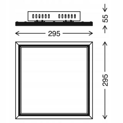 Telefunken 301506TF - Painel LED RGBW com regulação LED/18W/230V 4000K + comando