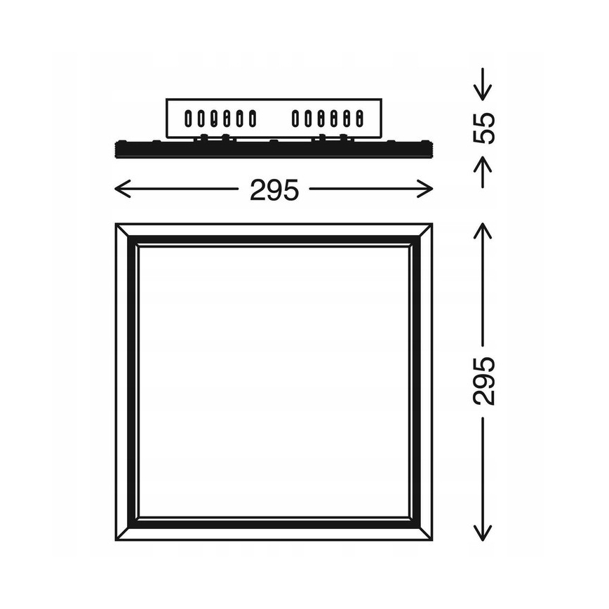 Telefunken 301506TF - Painel LED RGBW com regulação LED/18W/230V 4000K + comando