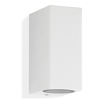 Telefunken 307006TF - Iluminação de parede exterior LED 2xGU10/5W/230V IP44 branco