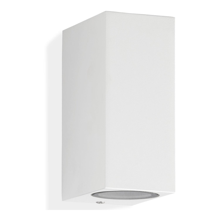 Telefunken 307006TF - Iluminação de parede exterior LED 2xGU10/5W/230V IP44 branco