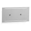Telefunken 307804TF - Iluminação de parede exterior LED 2xLED/3,5W/230V IP44 prateado