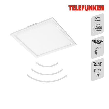 Telefunken 308606TF - Painel integrado LED com sensor LED/13W/230V