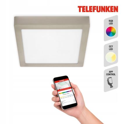 Telefunken 309602TF -Iluminação de teto  LED RGBW LED/18W/230V 2700-6500K WiFi