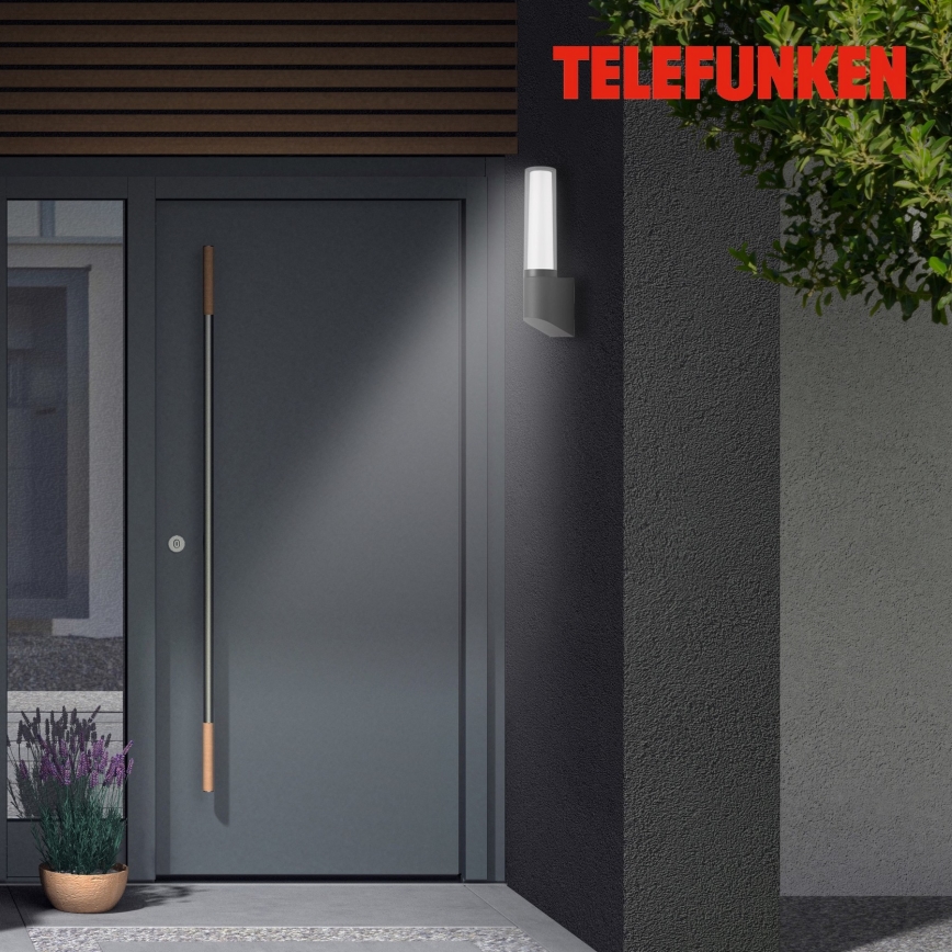 Telefunken 311305TF - Iluminação de parede exterior LED LED/8W/230V IP44