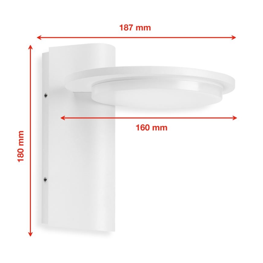 Telefunken 312406TF - Iluminação de parede exterior LED LED/10W/230V IP44
