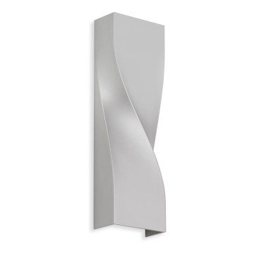 Telefunken 312704TF - Iluminação de parede exterior LED 2xLED/5,5W/230V IP44 prateado