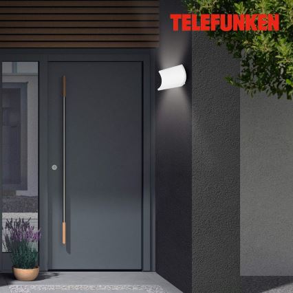 Telefunken 312806TF - Iluminação de parede exterior LED 2xLED/6W/230V IP44 branco
