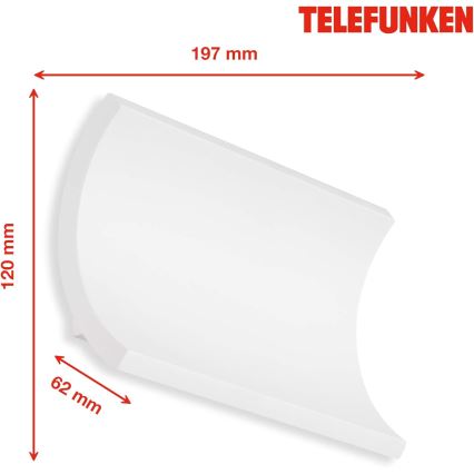 Telefunken 312806TF - Iluminação de parede exterior LED 2xLED/6W/230V IP44 branco