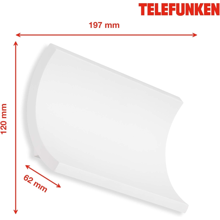 Telefunken 312806TF - Iluminação de parede exterior LED 2xLED/6W/230V IP44 branco