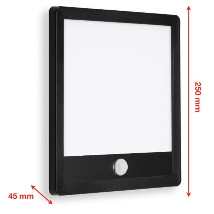 Telefunken 313805TF - LED Iluminação de parede exterior com sensor LED/15W/230V IP44