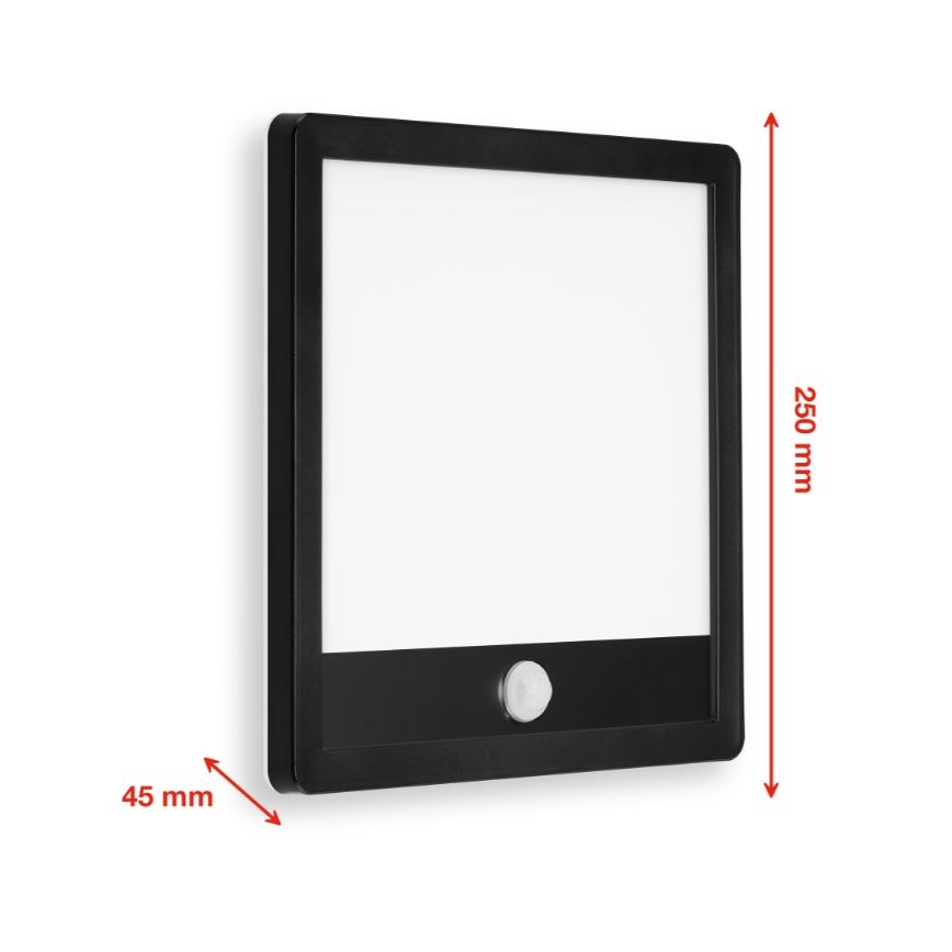Telefunken 313805TF - Luminária de parede LED para exterior com sensor LED/15W/230V IP44