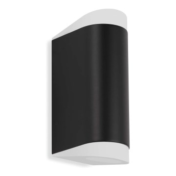 Telefunken 314905TF - Iluminação de parede exterior LED 2xGU10/5W/230V IP44 preto