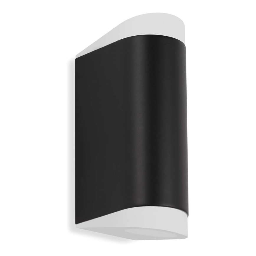 Telefunken 314905TF - Iluminação de parede exterior LED 2xGU10/5W/230V IP44 preto