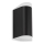 Telefunken 314905TF - Iluminação de parede exterior LED 2xGU10/5W/230V IP44 preto
